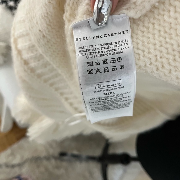 Stella McCartney asymmetric fringed cardi-coat - Picture 3 of 8